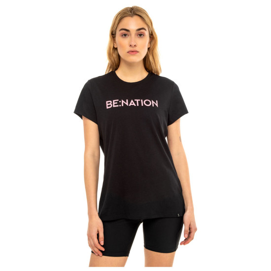 Be Nation Γυναικεία κοντομάνικη μπλούζα Essentials Crew Neck